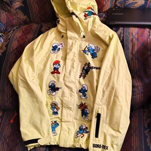 Supreme Light Yellow Cartoon Raincoat